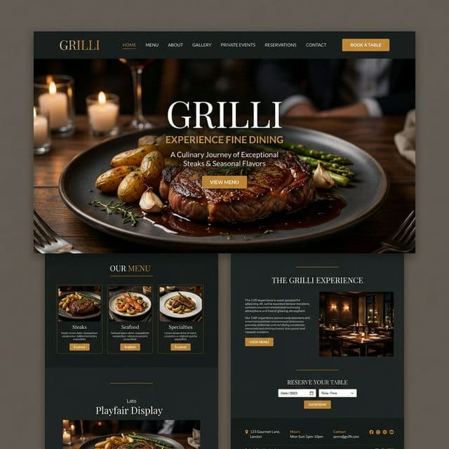 Grilli - Restaurant HTML Template