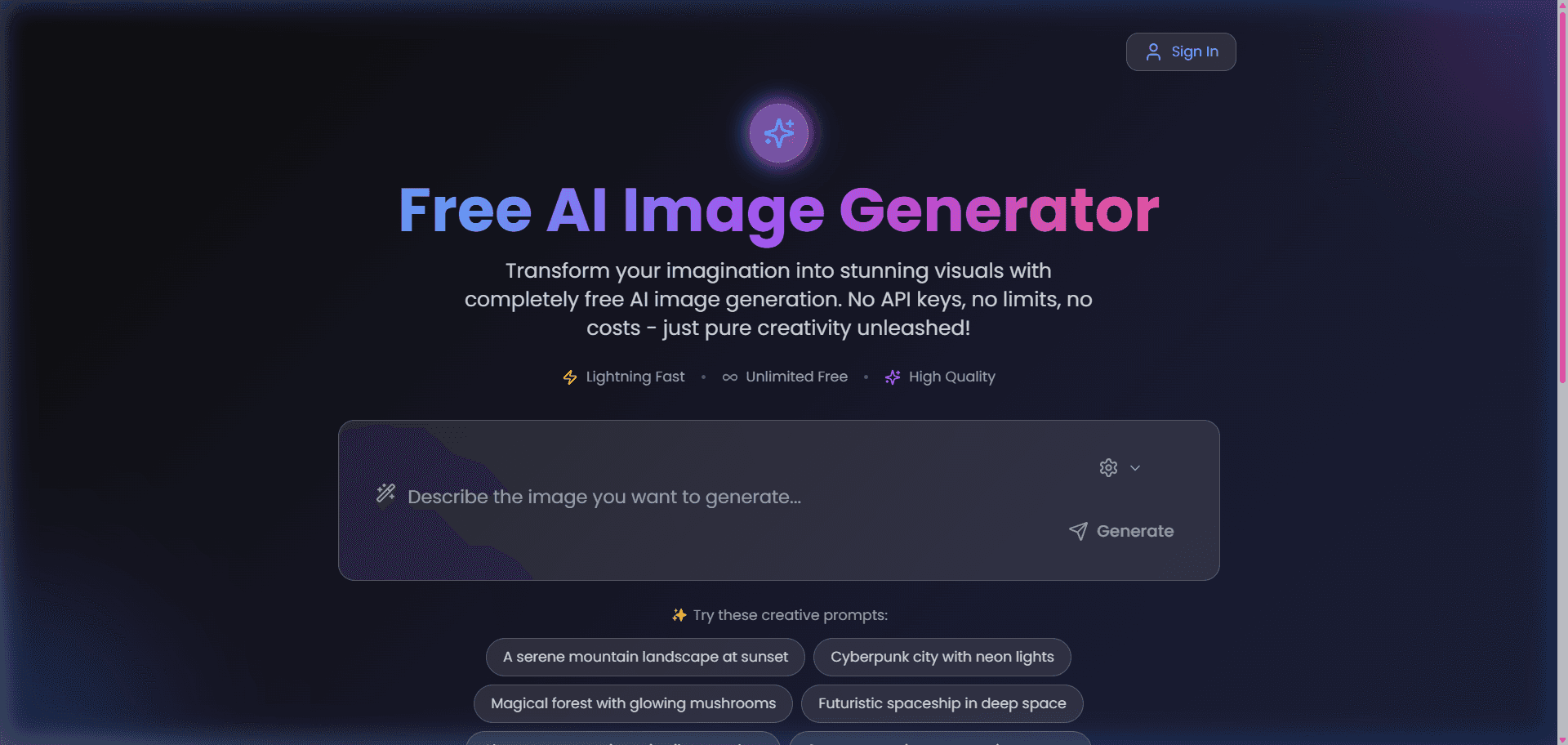 Free AI Image Generator
